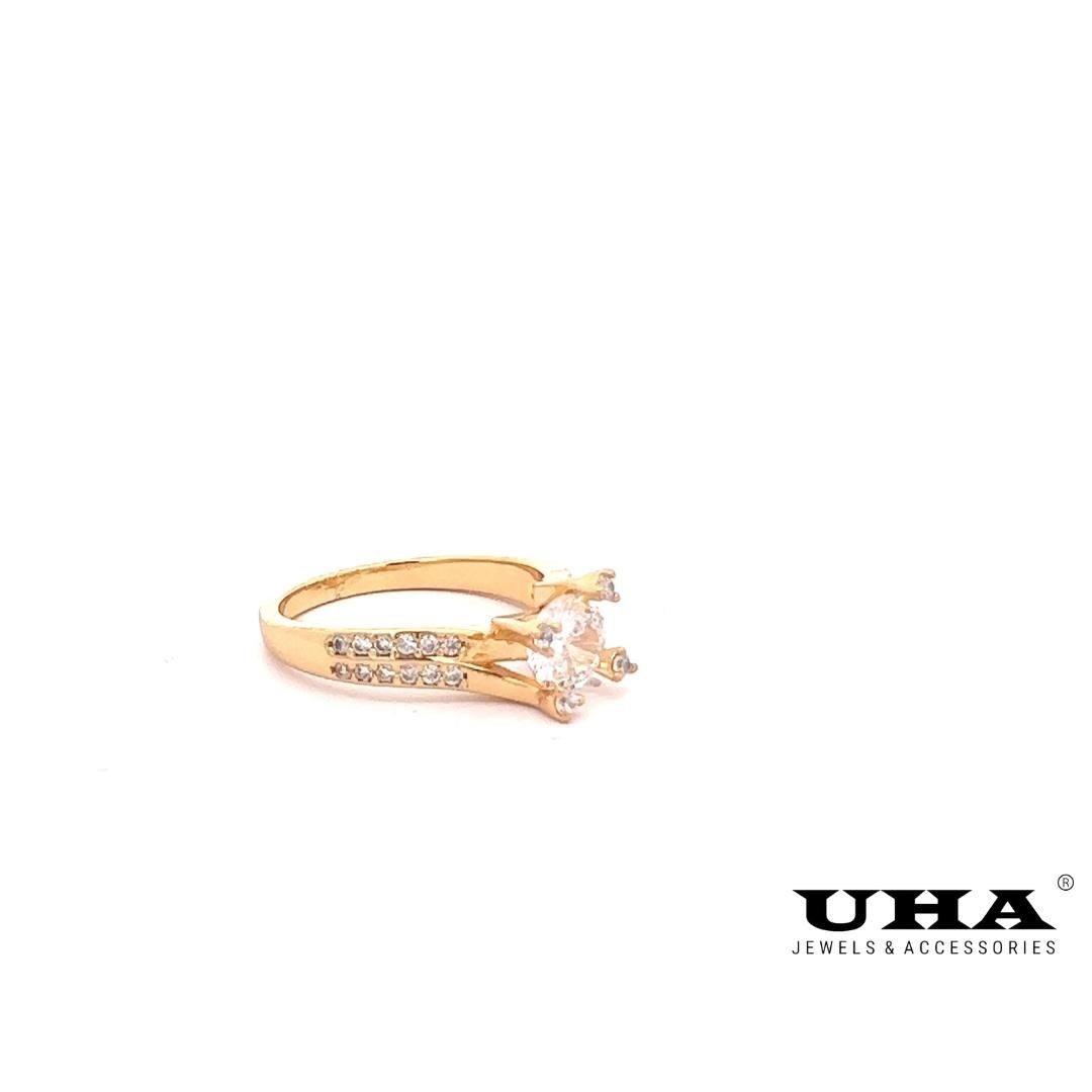 N840 Nhẫn nữ đính xoàn   thiết kế đơn giản thanh lịch