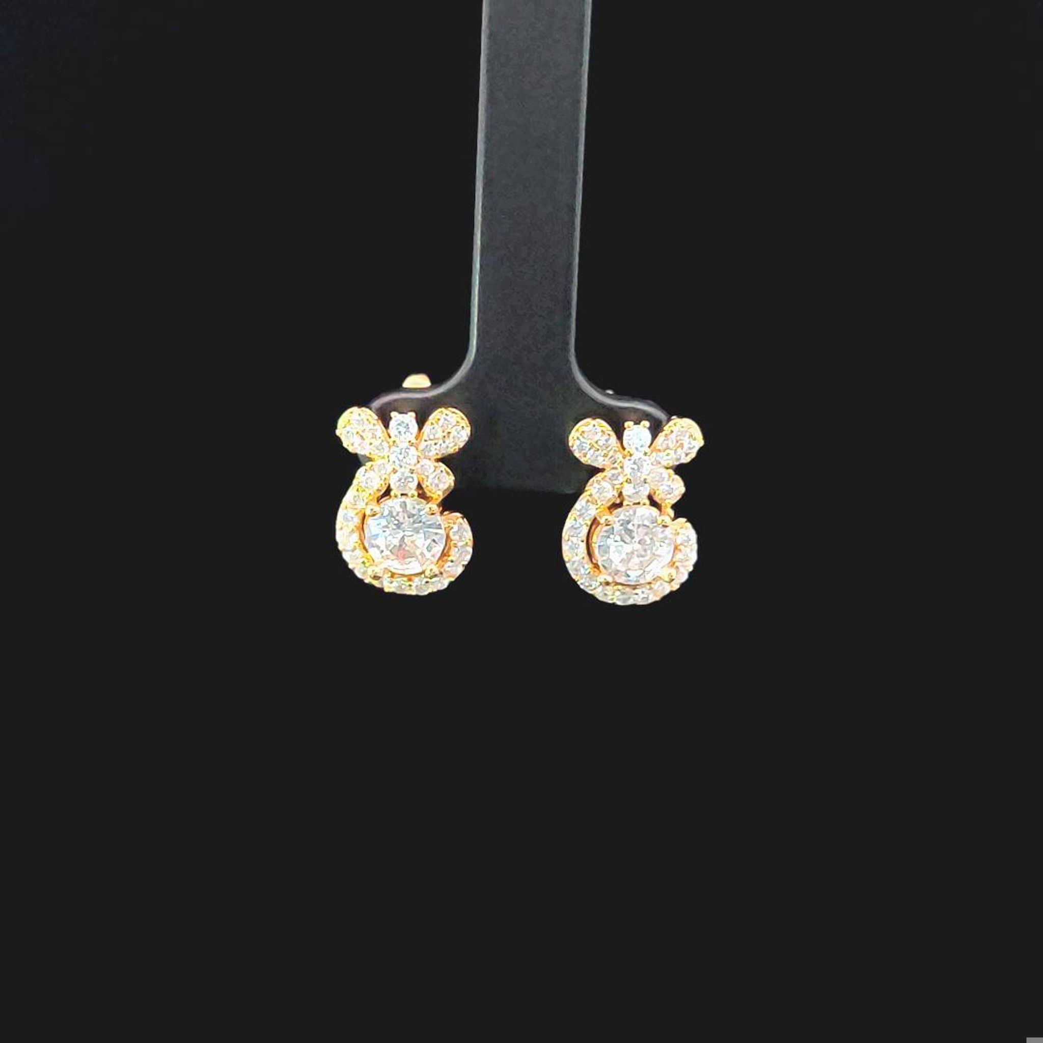 B1563 Bông tai đá màu đính đá baguette Hoa Tai Women Khuyên Tai