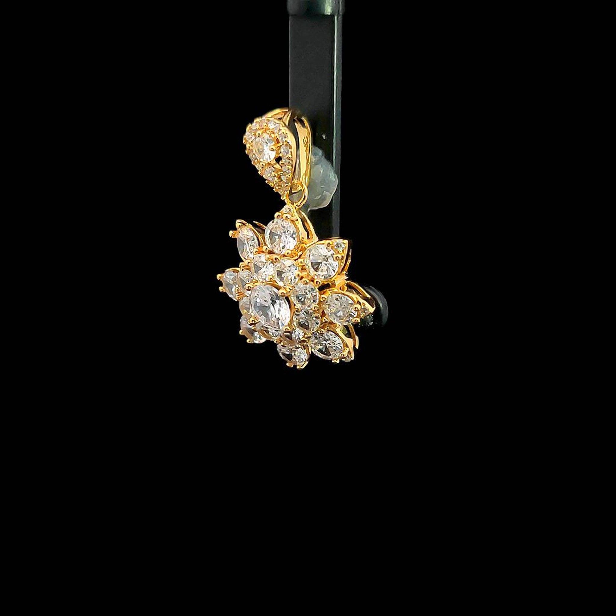 M1597 Mặt kèm dây chuyền nữ dính đá CZ cao cấp sáng lấp lánh Dây Chuyền Women Jewelry Chain