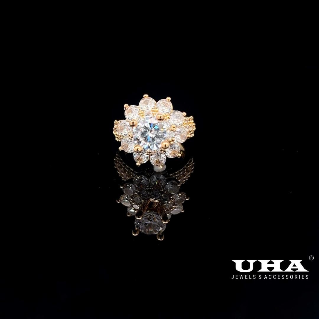 Nhẫn nữ N1234 đính đá CZ cao cấp sáng lấp lánh UHA Women