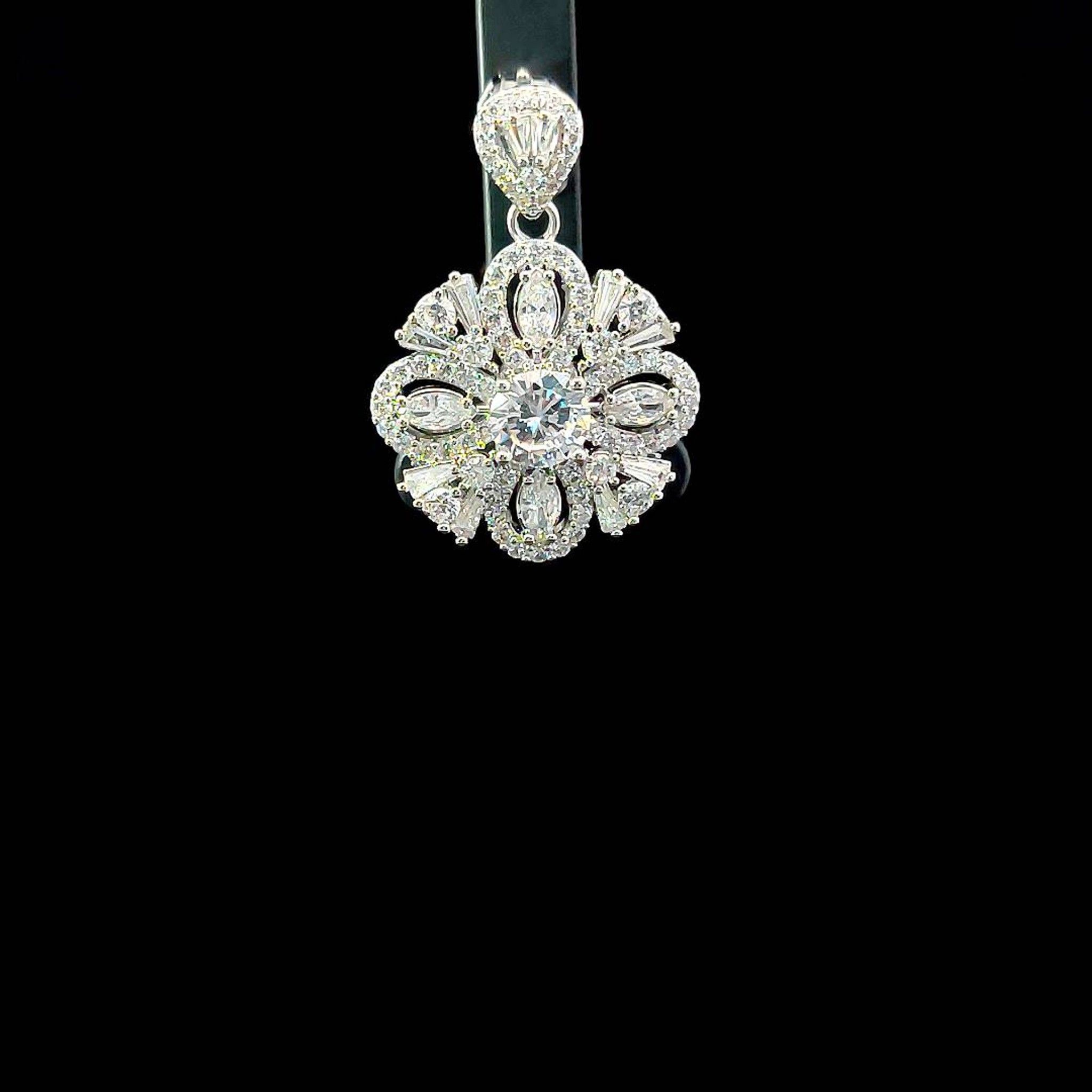 M1601 Mặt và dây chuyền nữ đính đá CZ cao cấp UHA Women Jewelry