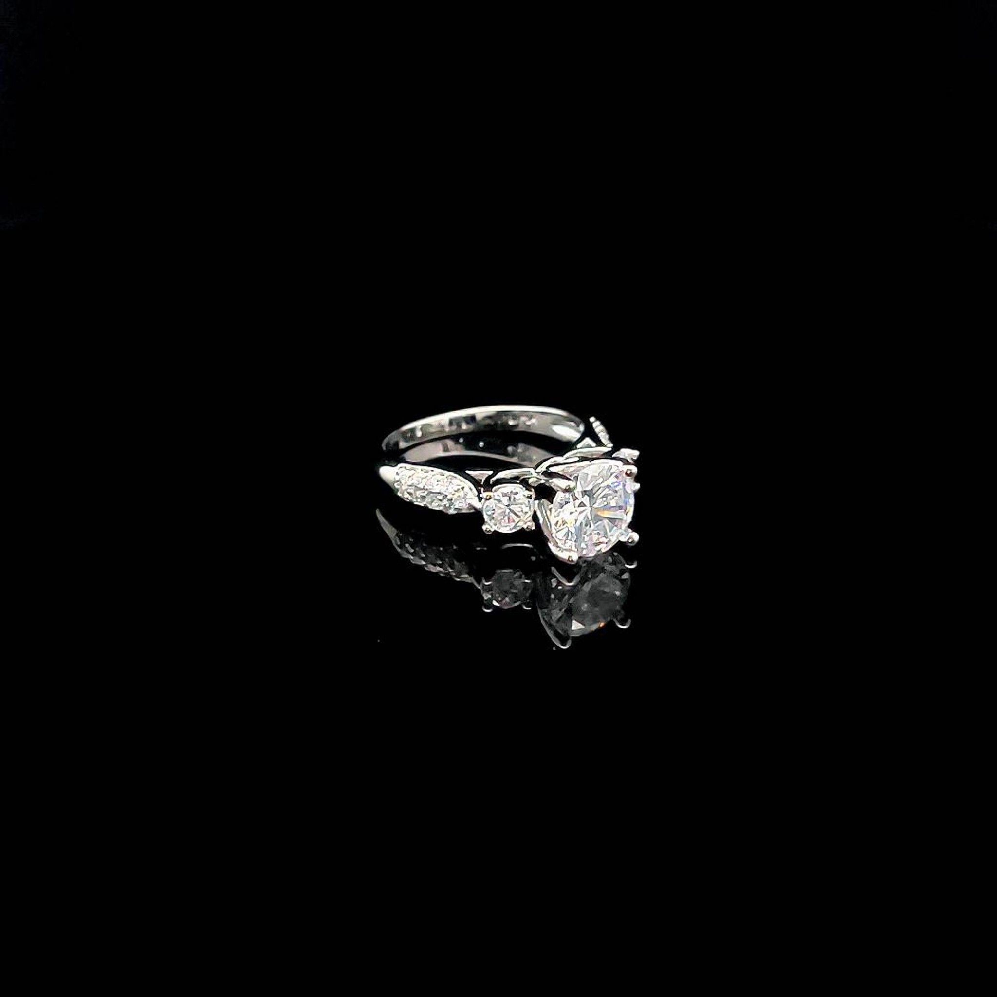 N1072 nhẫn nữ đính đá CZ cao cấp bền màu UHA Women