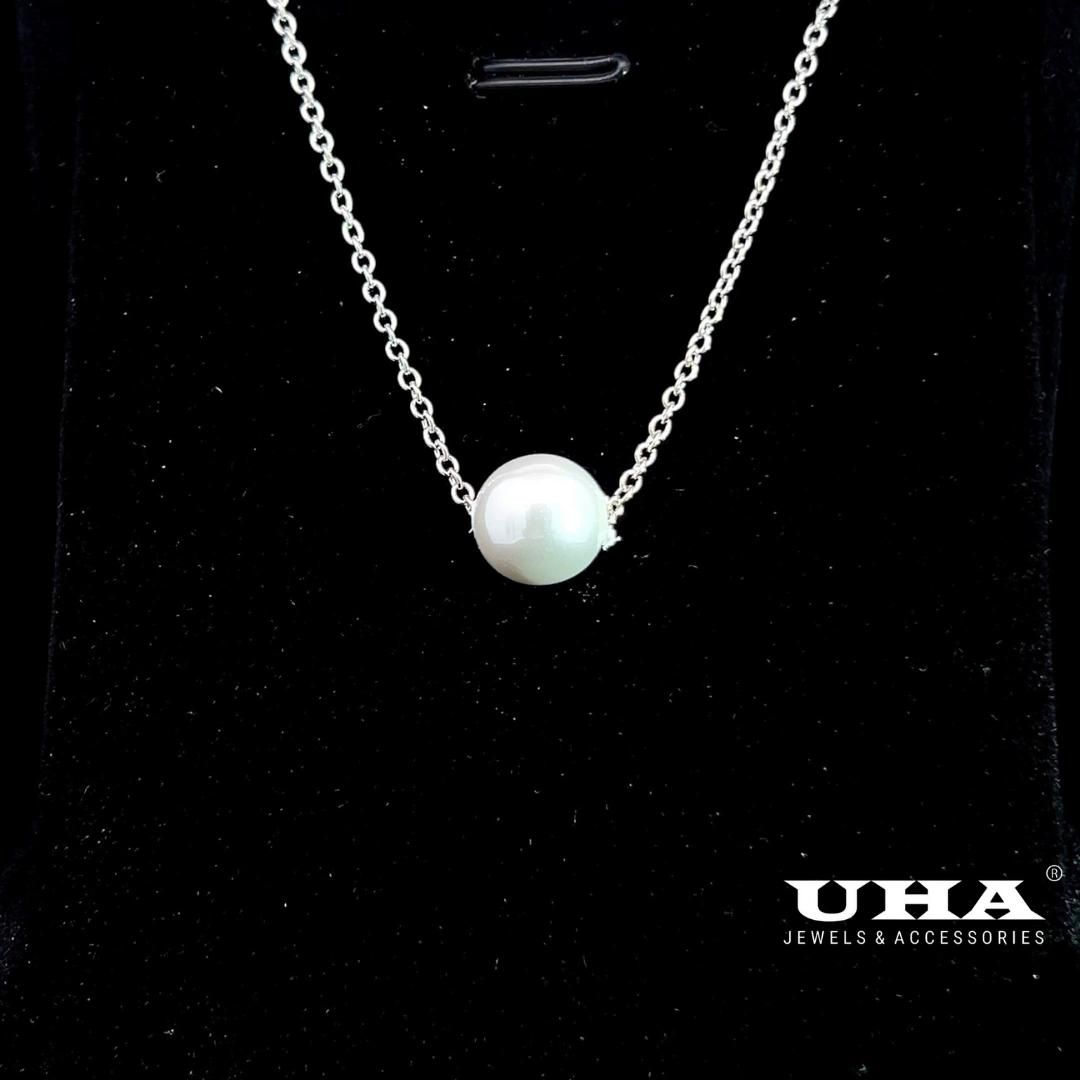 D63 Dây chuyền nữ đính châu sáng lấp lánh UHA Women Jewelry Trang Sức