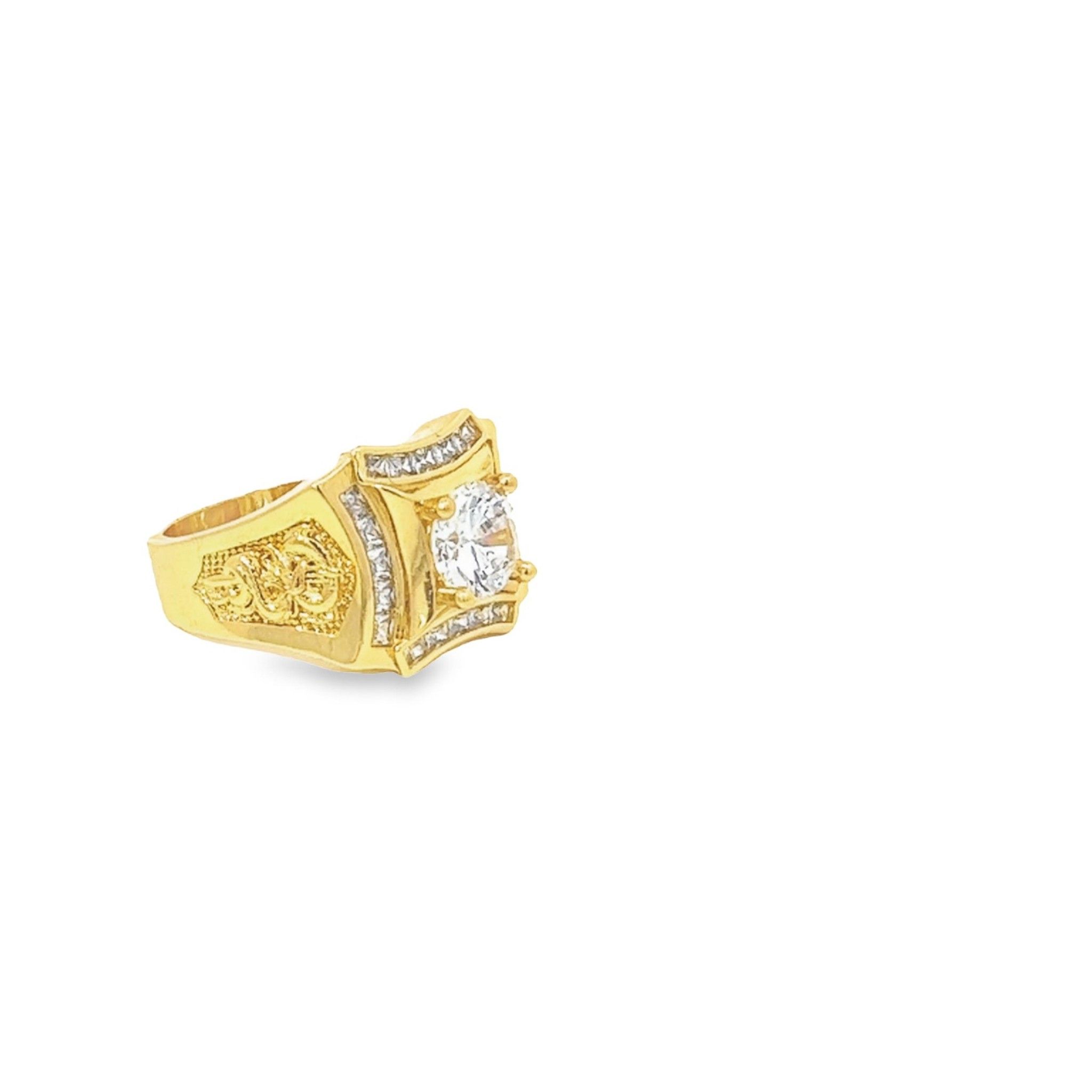N286 Nhẫn nam đính đã CZ cao cấp sáng lấp lánh