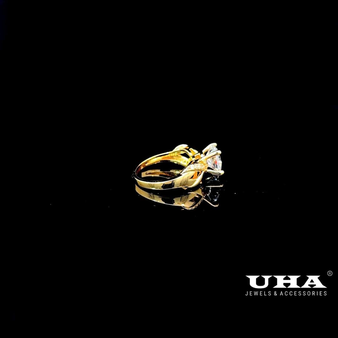 N1239 Nhẫn nữ đính đá CZ thiết kế tinh tế trẻ trung cá tính UHA Women