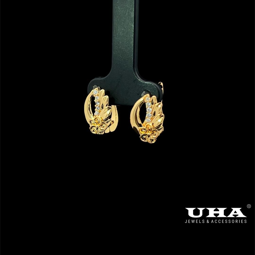 B1615 Bông tai nữ đính đá sáng lấp lánh UHA- TẶNG KÈM HỘP Women Hoa Tai