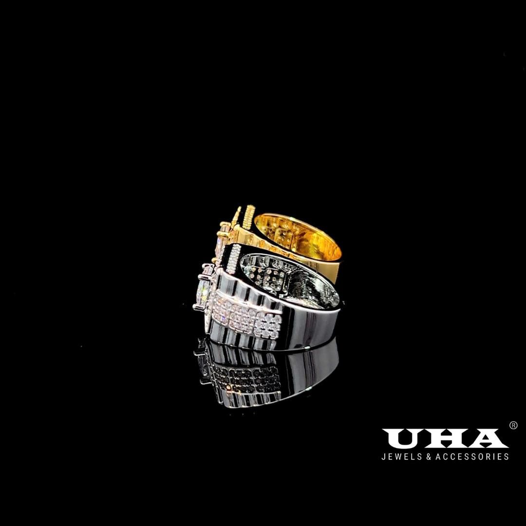 N920 Nhẫn nam đính đá CZ cao cấp sáng lấp lánh UHA