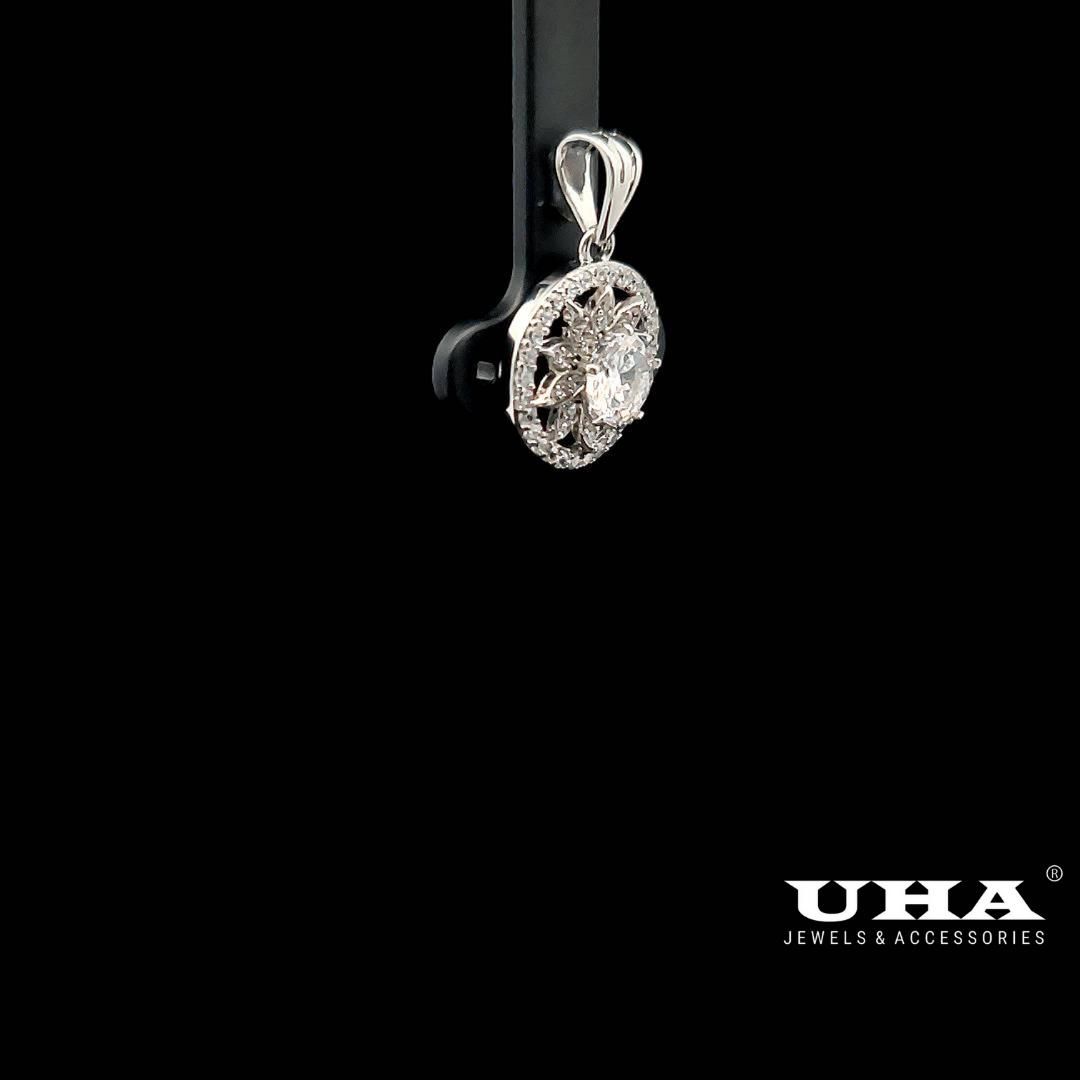 M1622 Mặt và dây chuyền nữ đính đá CZ cao cấp sáng lấp lánh siêu xinh UHA Women