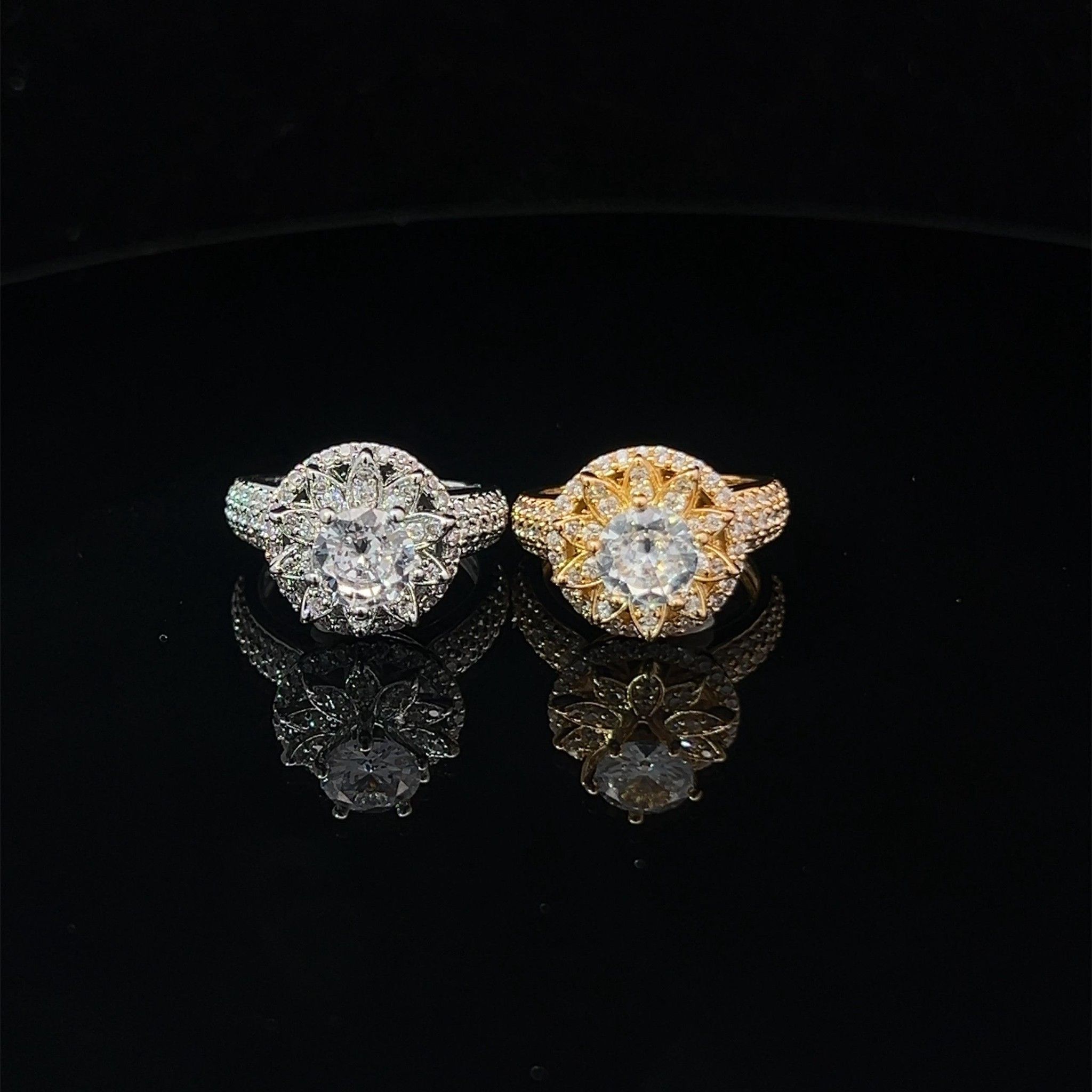 N1201 Nhẫn nữ đính đá CZ cao cấp thiết kế dẹp mắt UHA Women