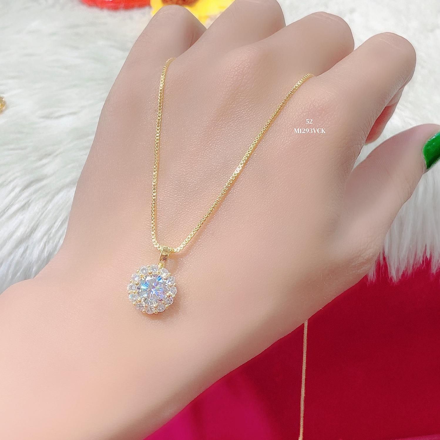 M1293 Mặt dây chuyền nữ đính đá CZ cao cấp KÈM DÂY  Trang Sức Women