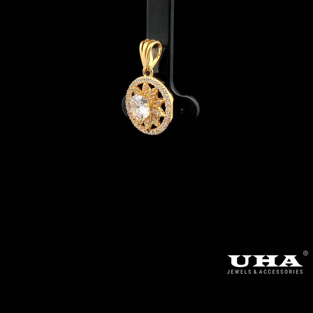 M1622 Mặt và dây chuyền nữ đính đá CZ cao cấp sáng lấp lánh siêu xinh UHA Women