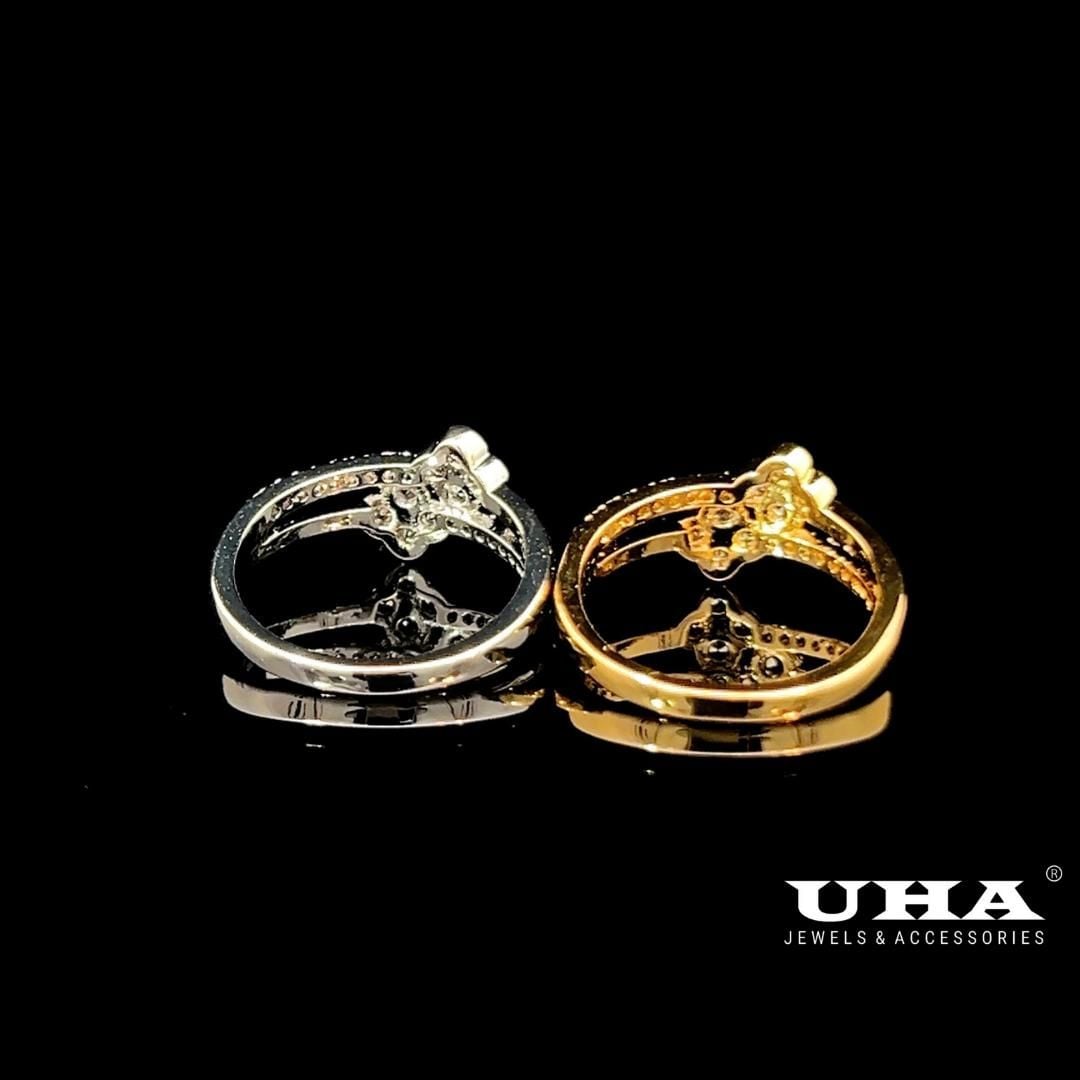 N1248 Nhẫn nữ đính đá CZ cao cấp thiết kế cá tính nhẹ nhàng UHA