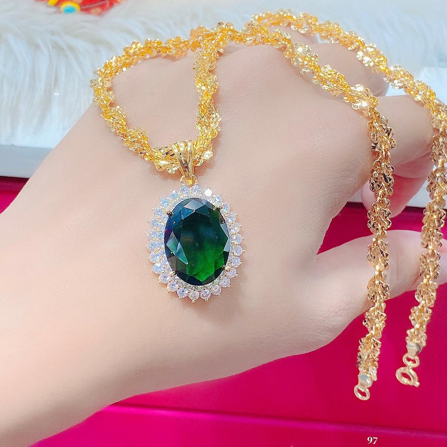 M1444 UHA - Mặt dây chuyền nữ  kiểu dáng sang trọng KÈM DÂY Women