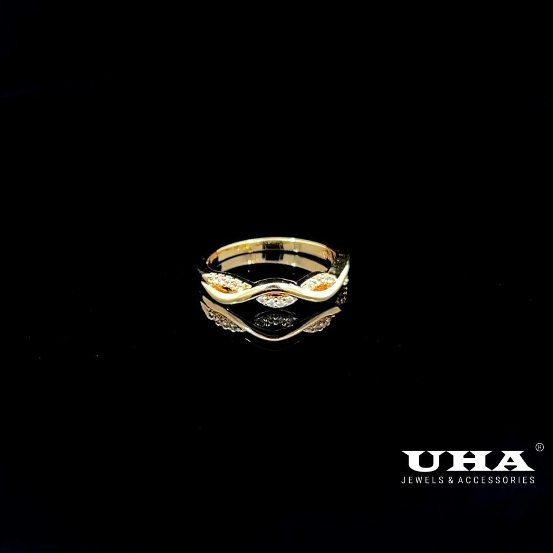 N1243 Nhẫn nữ đính đá CZ thiết kế trẻ trung cá tính UHA Women