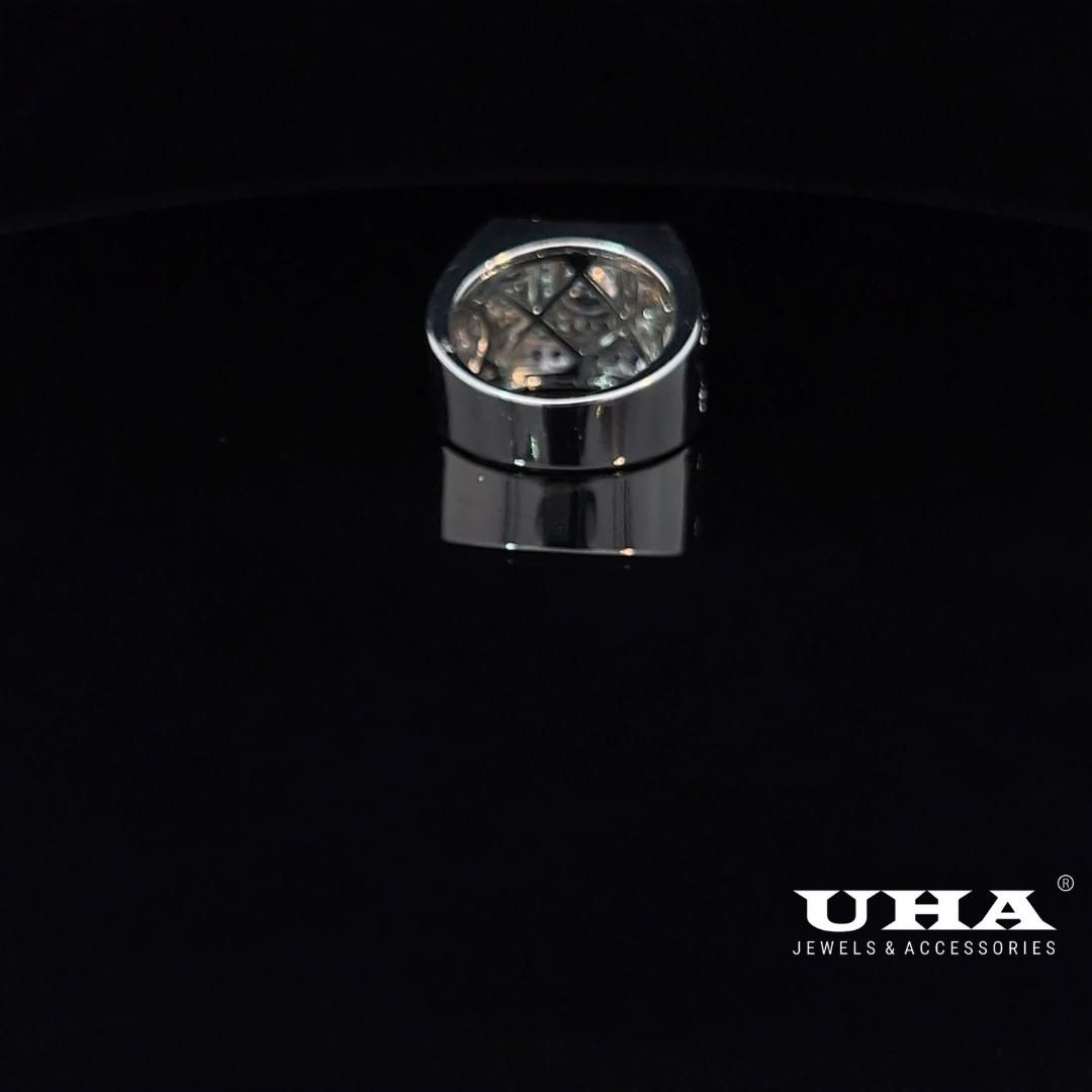 N1196 Nhẫn nam có lót lòng đính đá CZ cao cấp thiết kế sang trọng UHA