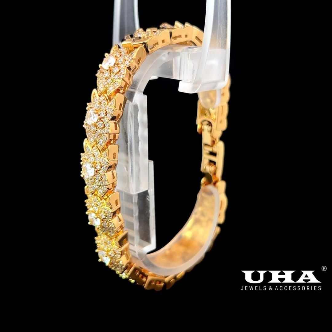 L647 Lắc tay nữ đính đá sáng lấp lánh UHA Phụ Kiện