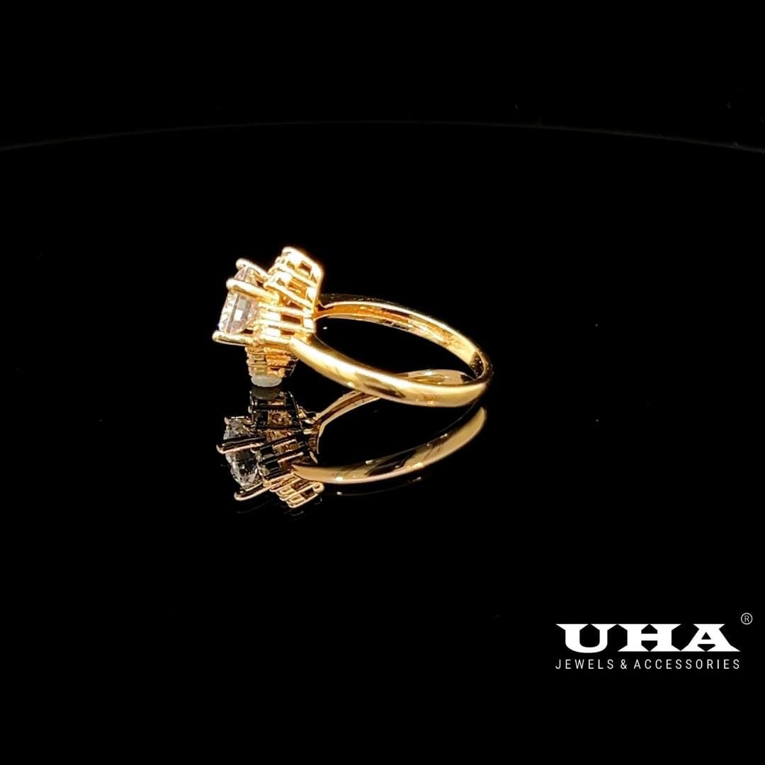 N1252 Nhẫn nữ đính đá CZ cao cấp thiết ké tinh tế trẻ trung UHA