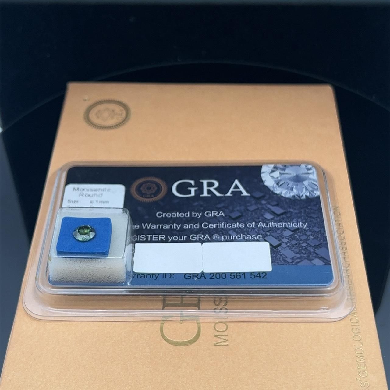 Đá Moissanite MÀU Full Giấy Kiểm Định GRA Size 4ly-15ly