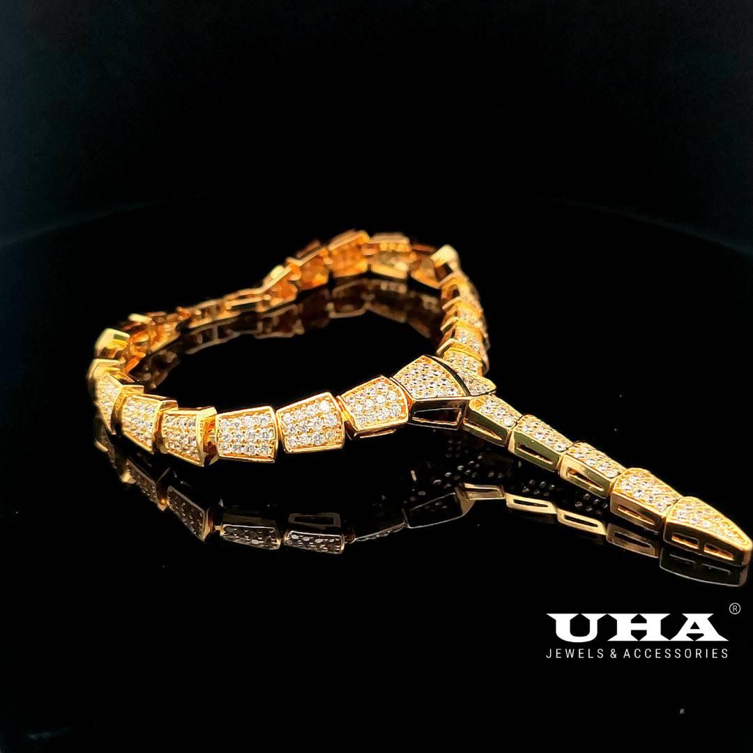 L514 Lắc tay nữ thiết kế bền màu cao cấp sáng lấp lánh UHA Phụ Kiện