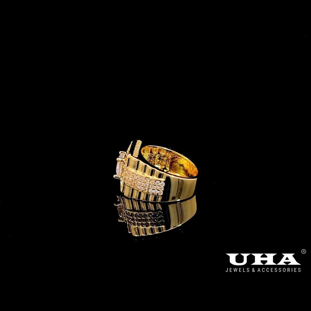 N920 Nhẫn nam đính đá CZ cao cấp sáng lấp lánh UHA