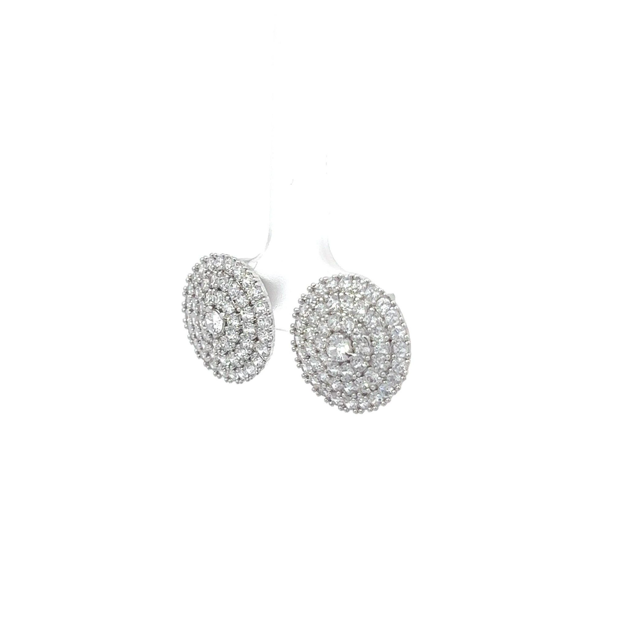 B1520 - Bông tai nữ mạ 24K bền màu  đính đá CZ  cao cấp
