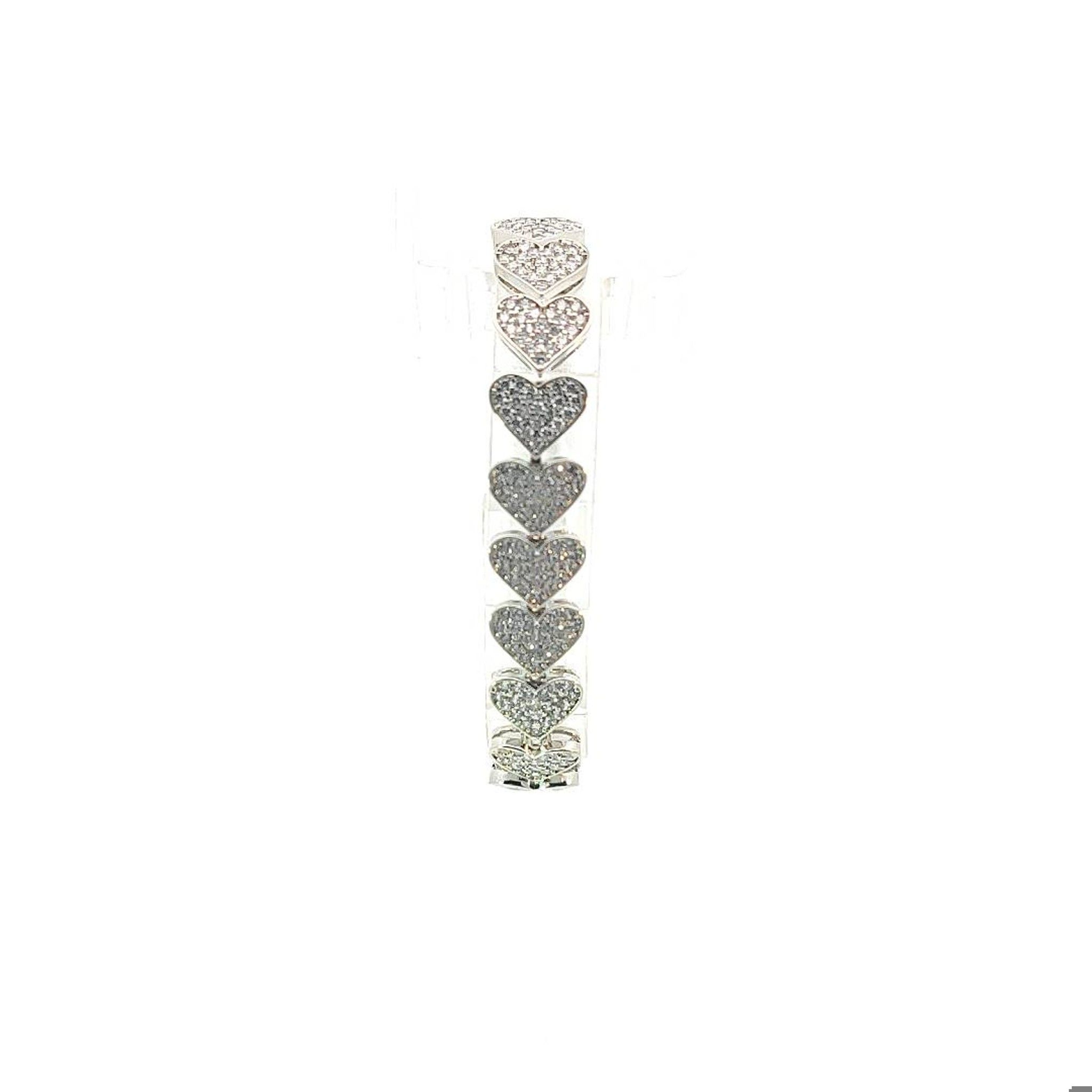 L532-Lắc tay nữ kiểu dáng trái tim đá CZ _UHA Phụ Kiện