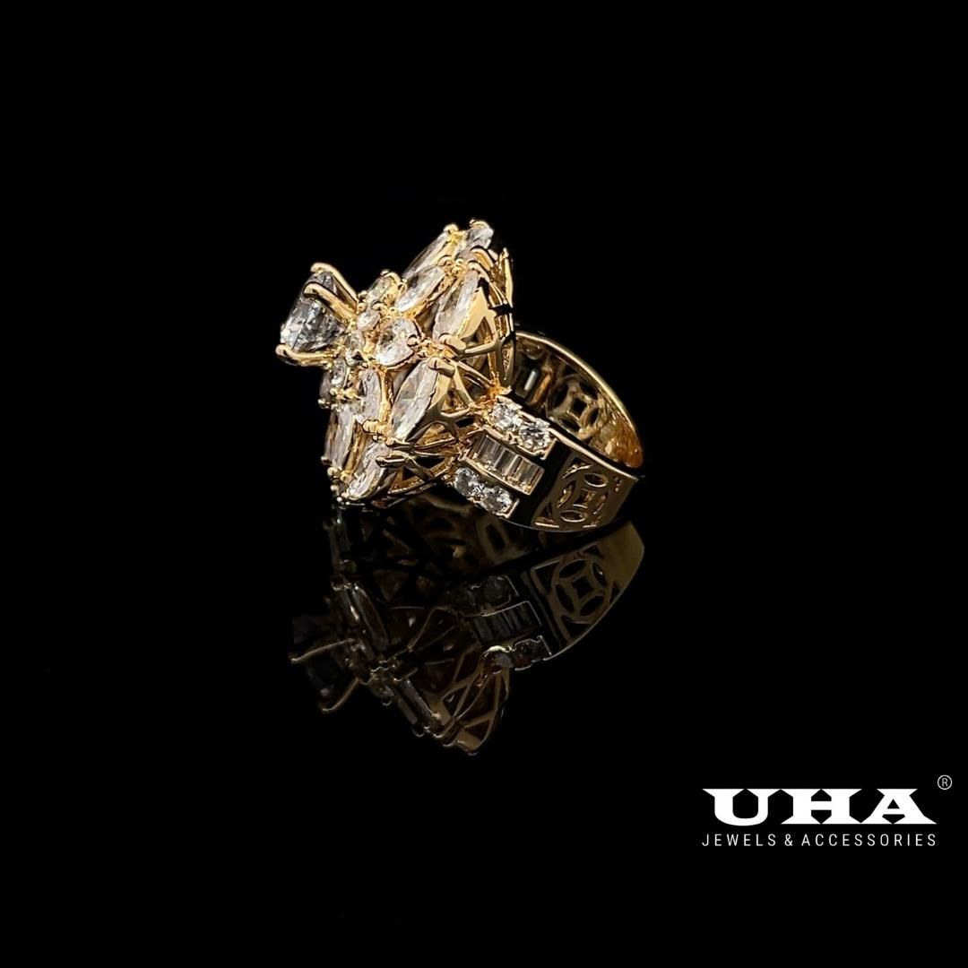 N1209 Nhẫn nữ đính đá CZ cao cấp thiết kê tinh tế cá tính nhẹ nhàng UHA