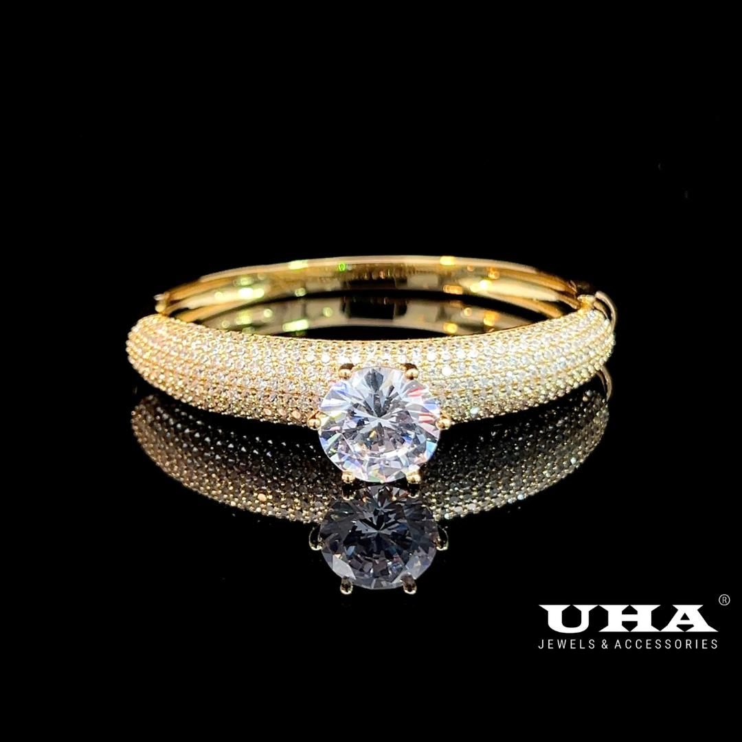 V615 Vòng tay nữ đính đá cz cao cấp sáng lấp lánh UHA Phụ Kiện