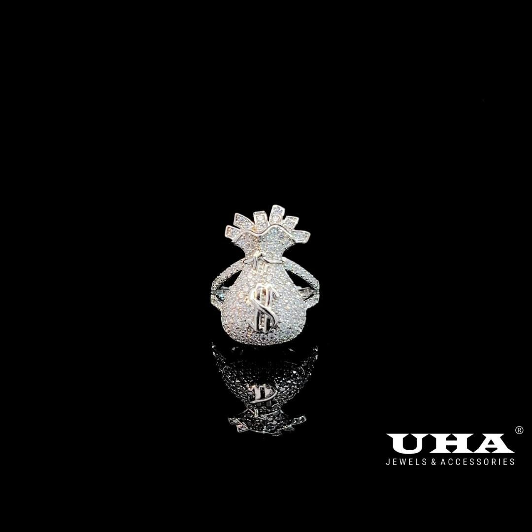 N809 Nhẫn nữ thiết kế kiểu túi tiền sang trọng trẻ trung UHA