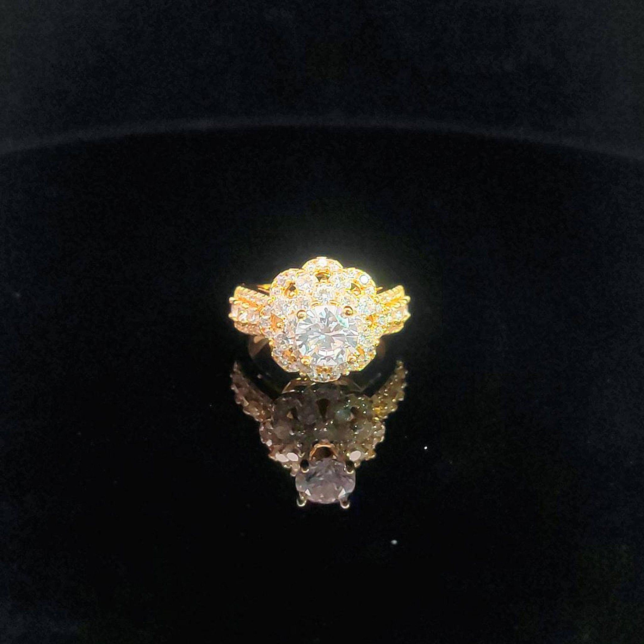 N717 nhẫn nữ đính đá CZ cao cấp sáng lấp lánh