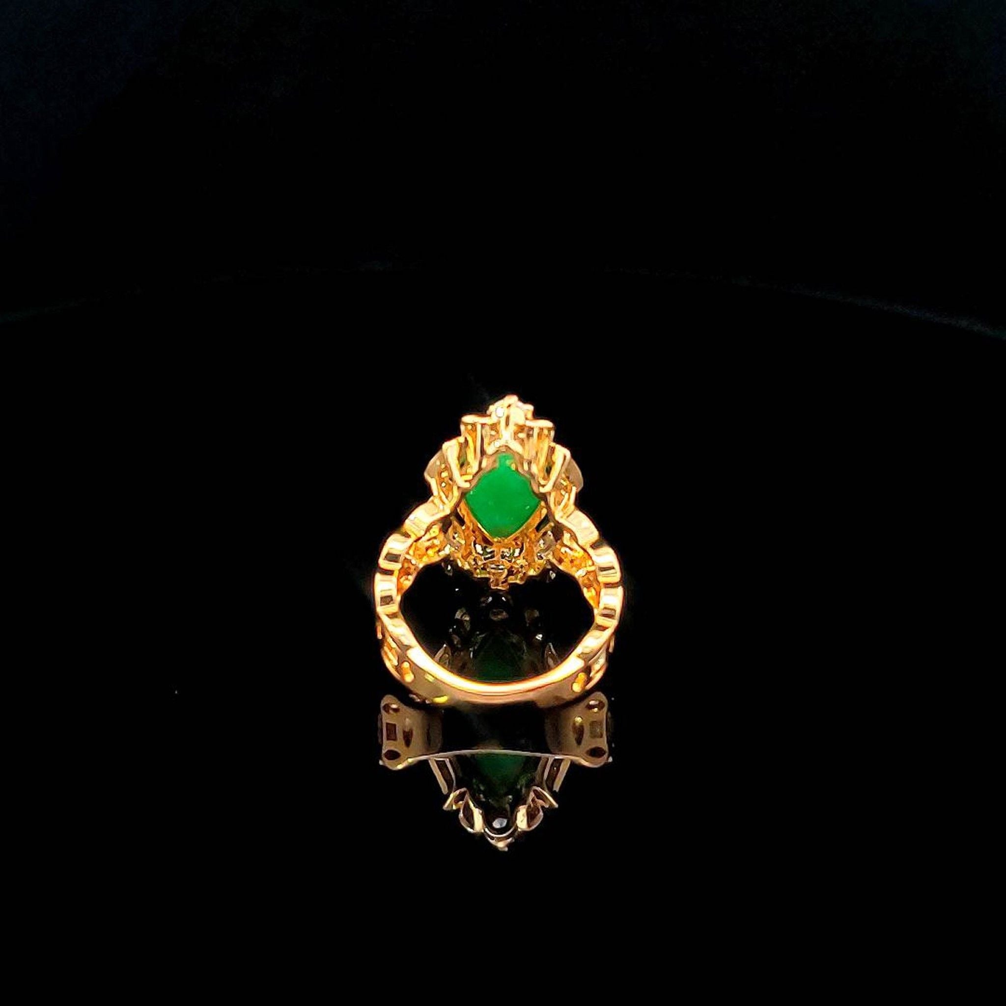 N647 Nhẫn nữ đính đá màu CẨM THẠCH tinh tế sang trọng UHA Đeo Tay