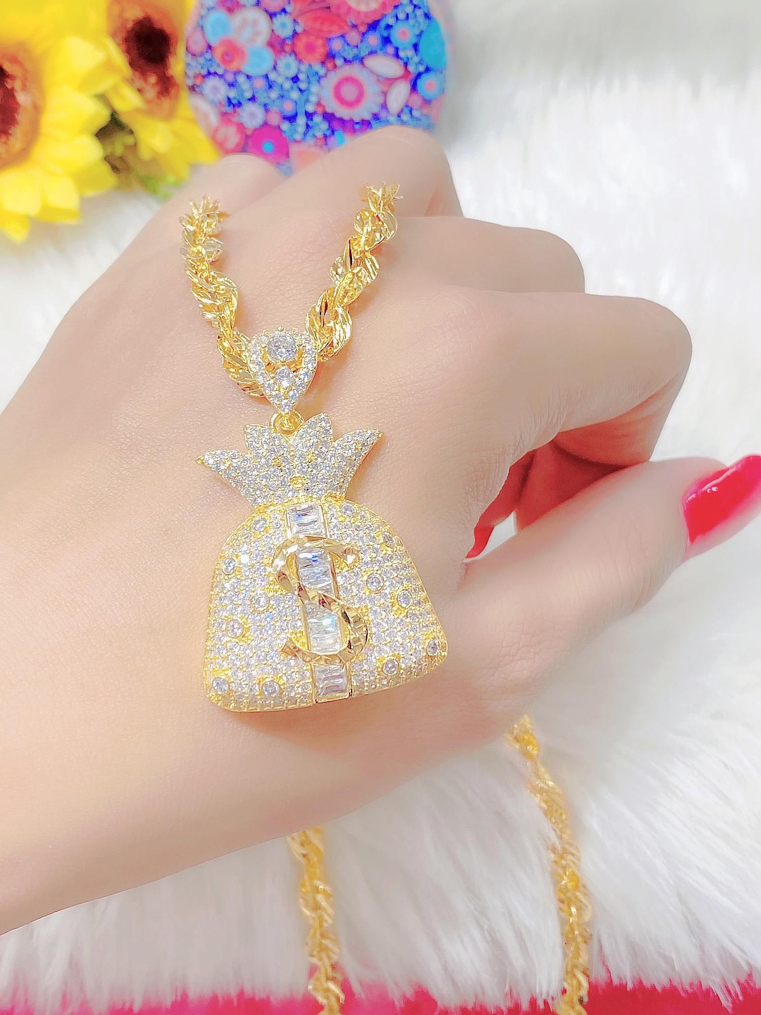 M1281  Mặt dây chuyền nữ kiểu dáng sang trọng MẶT KÈM DÂY Trang Sức