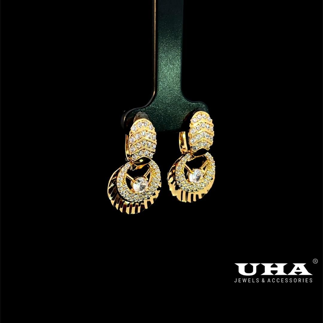 B1635 Bông tai nữ thiết kế sang trọng,đính đá sáng lấp lánh UHA- TẶNG KÈM HỘP ĐỰNG Women Hoa Tai