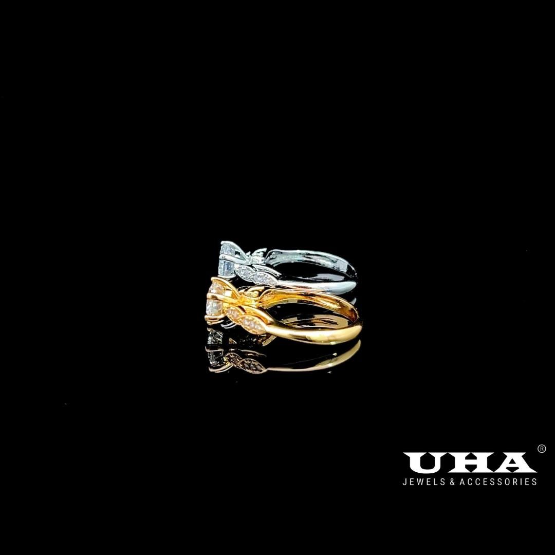 N1270 Nhẫn nữ đính đá CZ cao cấp sáng lấp lánh UHA Women