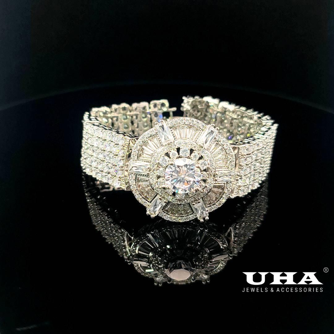 L517 Lắc tay nữ đính đá CZ cao cấp sáng lấp lánh UHA Phụ Kiện