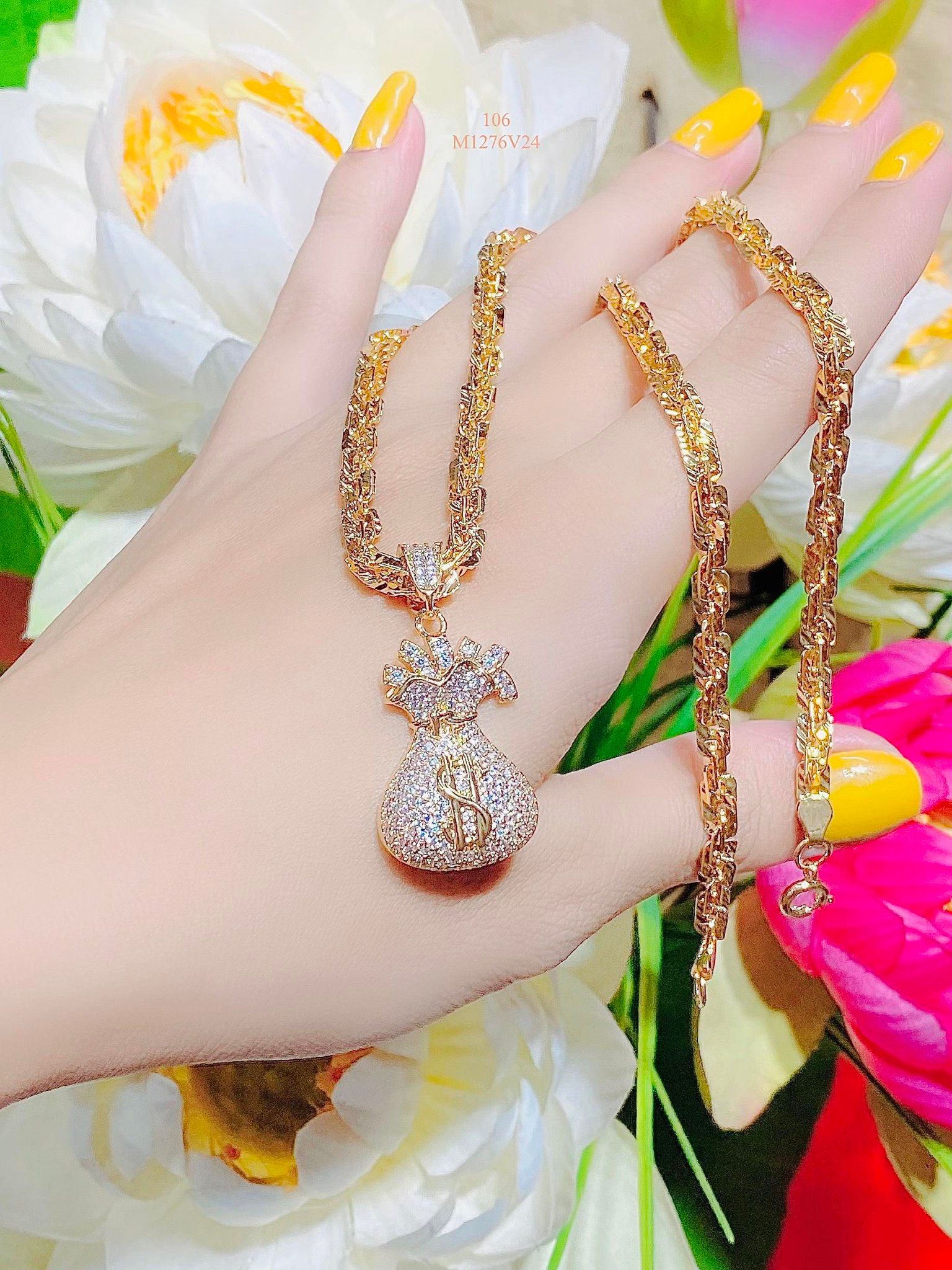 M1276 Mặt và Dây chuyền nữ kiểu dáng sang trọng Trang Sức Women  Jewelry