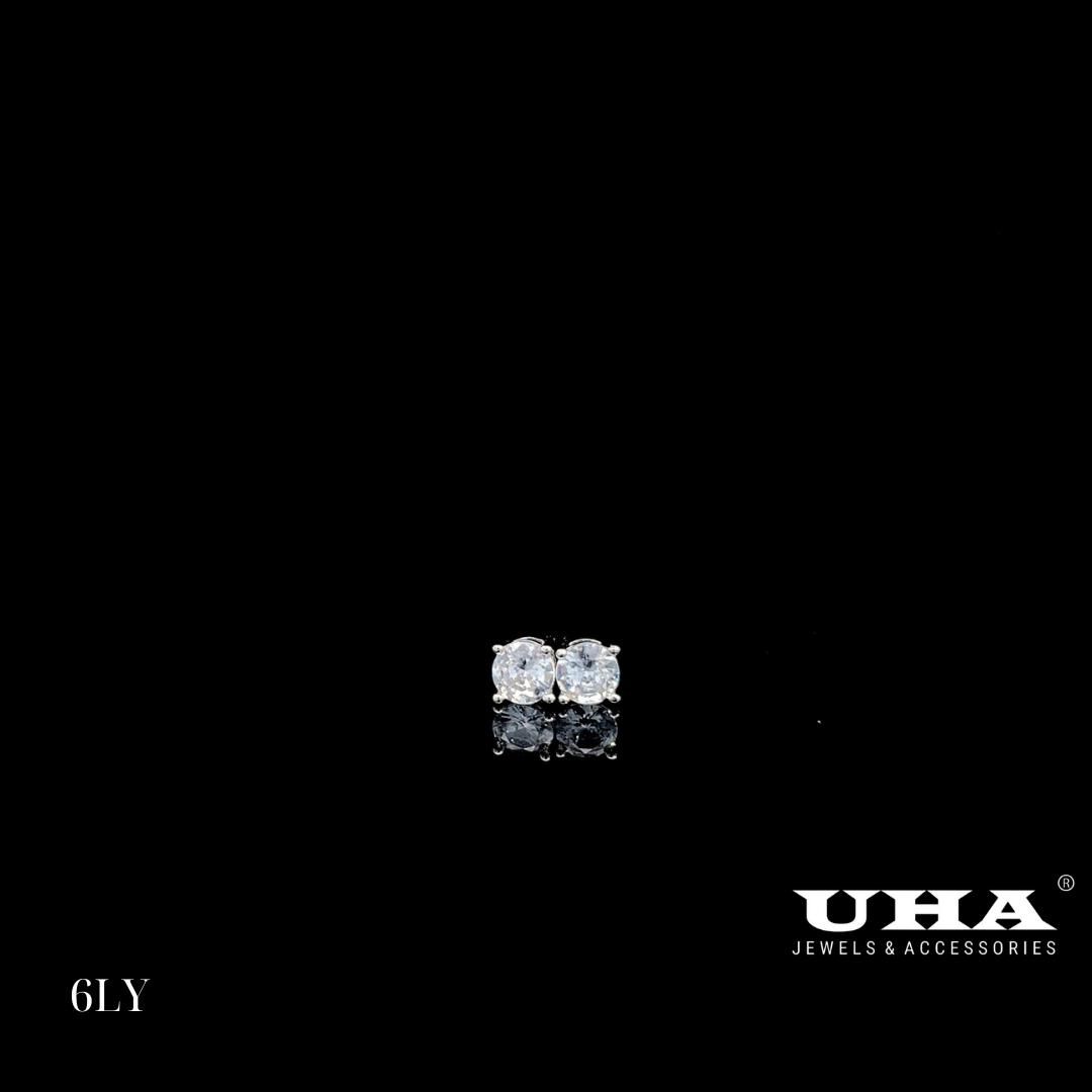 B1659 Bông tai nụ 4 chấu UNISEX đính đá CZ cao cấp sáng lấp lánh -TẶNG KÈM HỘP ĐỰNG Women Hoa Tai