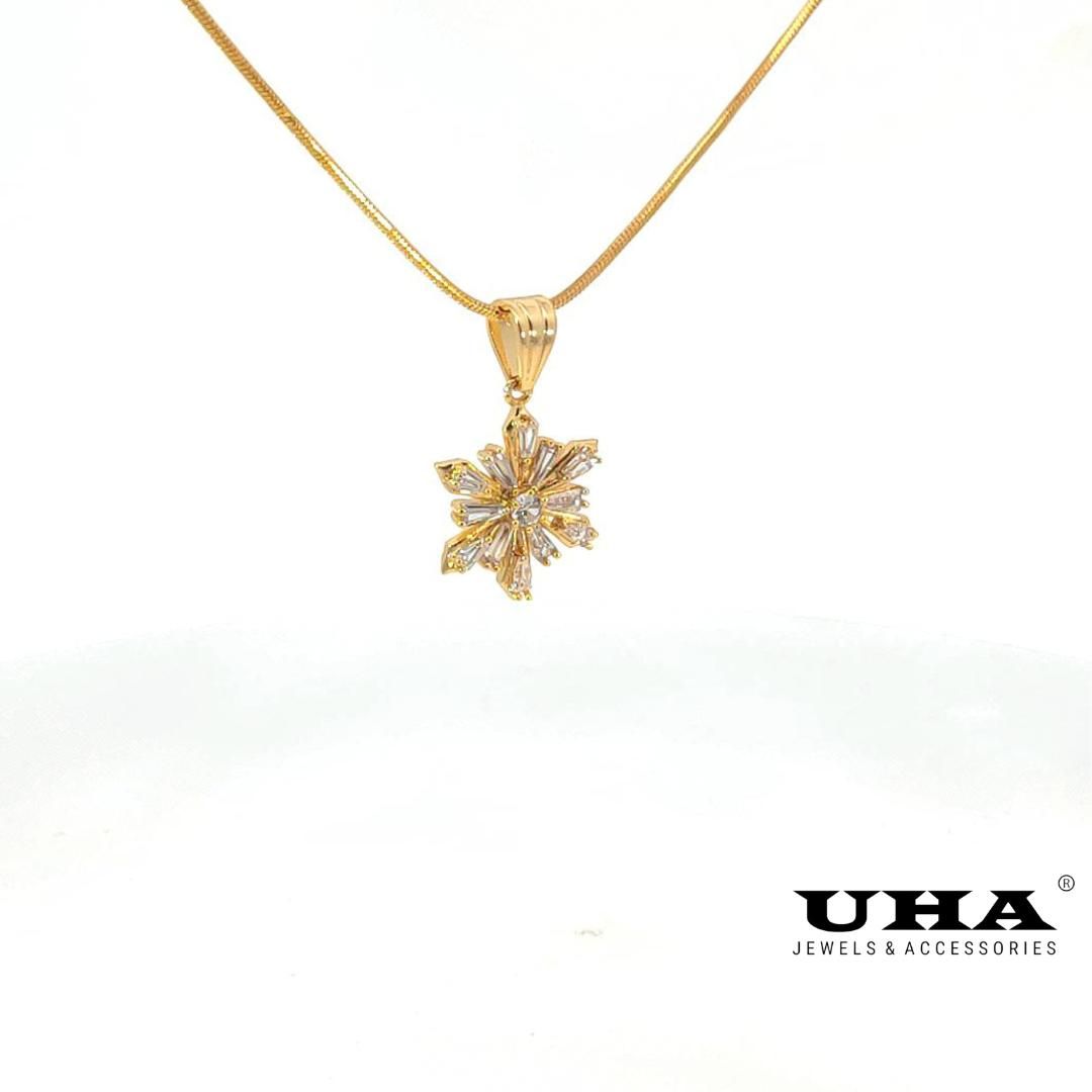 M1065 - Mặt VÀ dây chuyền nữ mạ vàng kiểu dáng sang trọng Women
