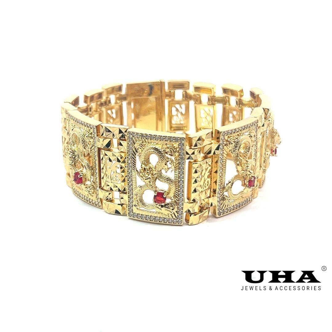 L632 Lắc tay nam thiết kế hình rồng sang trọng UHA