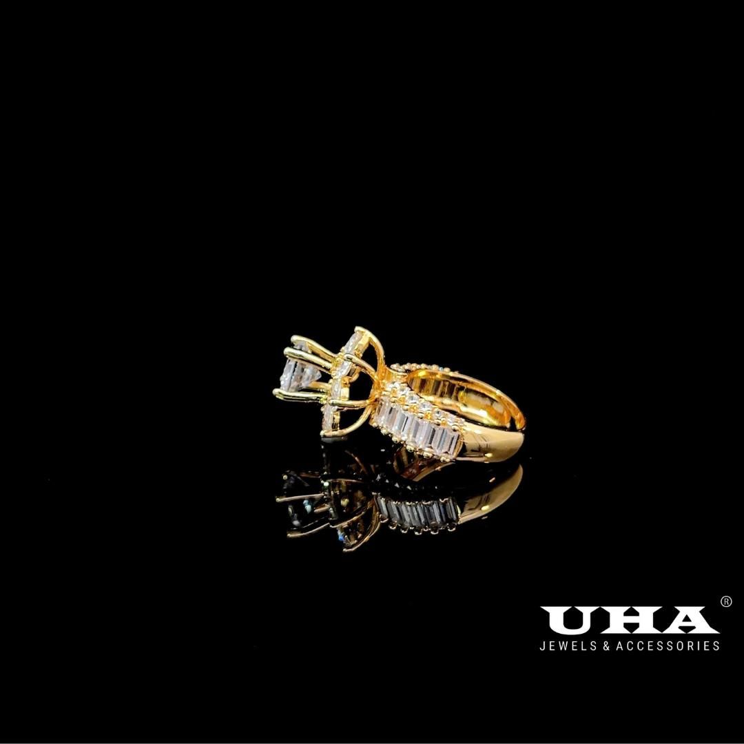 N1271 Nhẫn nữ đính đá Cz cao cấp sáng lấp lánh UHA