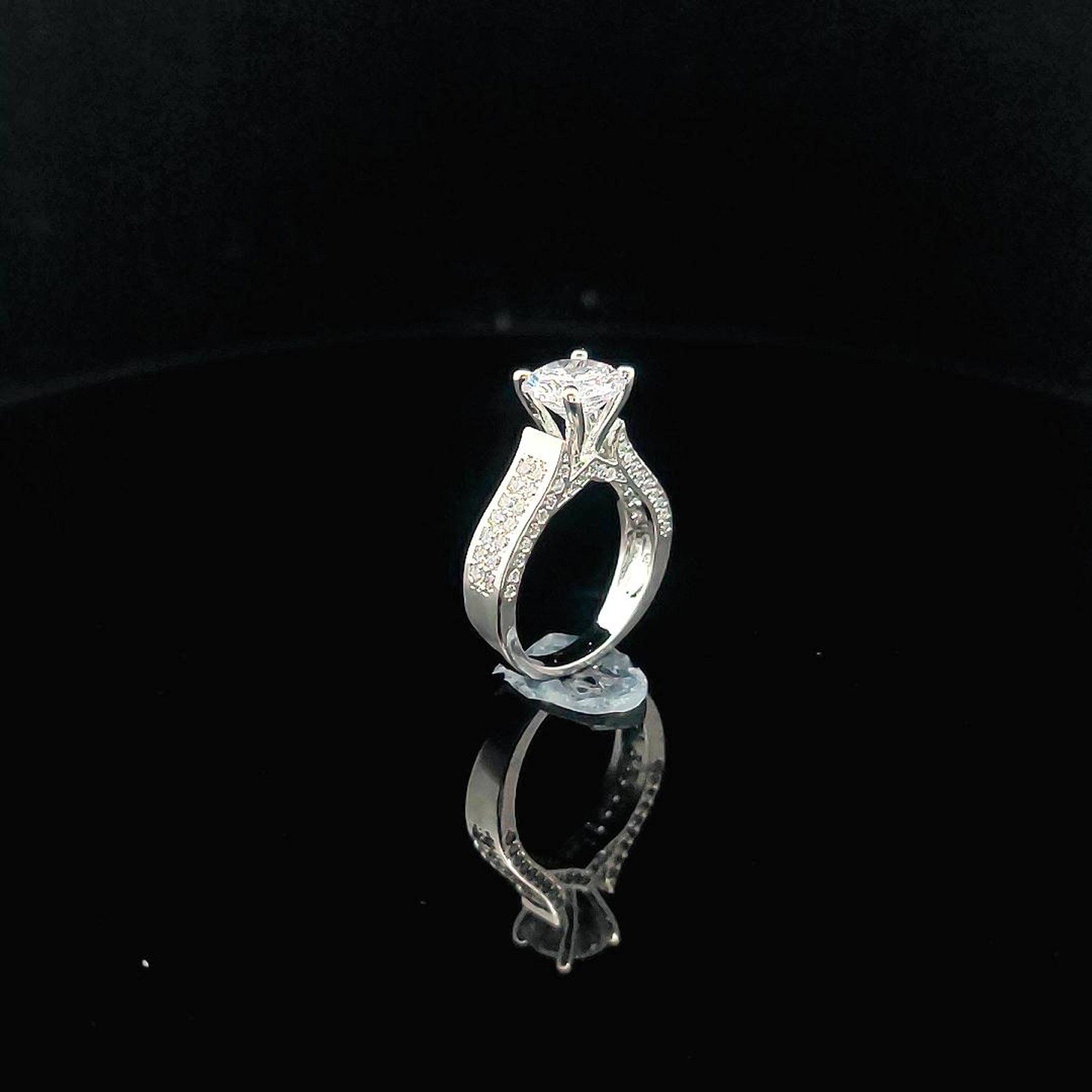 N1175 Nhẫn nữ dính dá CZ cao cấp sáng lấp lánh Women Nhẫn