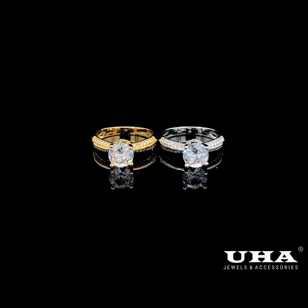 N959 Nhẫn nữ đính đá CZ cao cấp sáng lấp lánh UHA Women