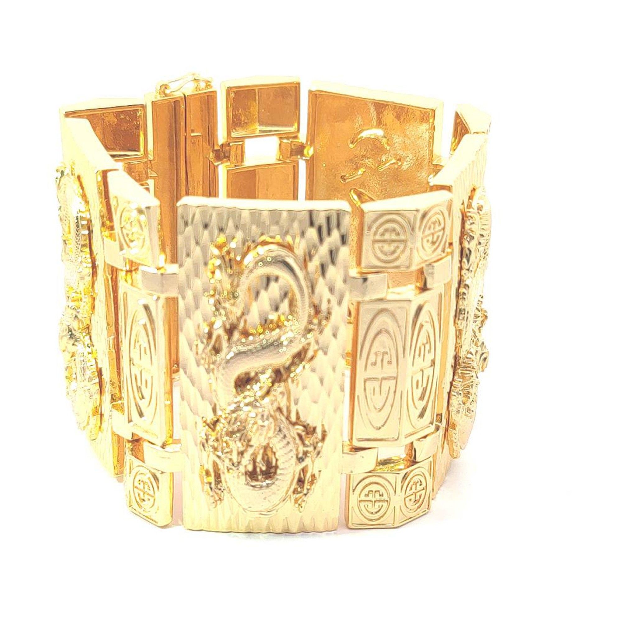 L492  Lắc tay nam mạ vàng hình rồng 5L quý phái sang trọng Phụ Kiện Phụ Kiện