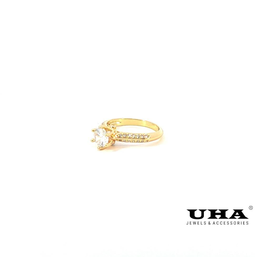 N1071 nhẫn nữ đính đá CZ cao cấp bền màu UHA Women