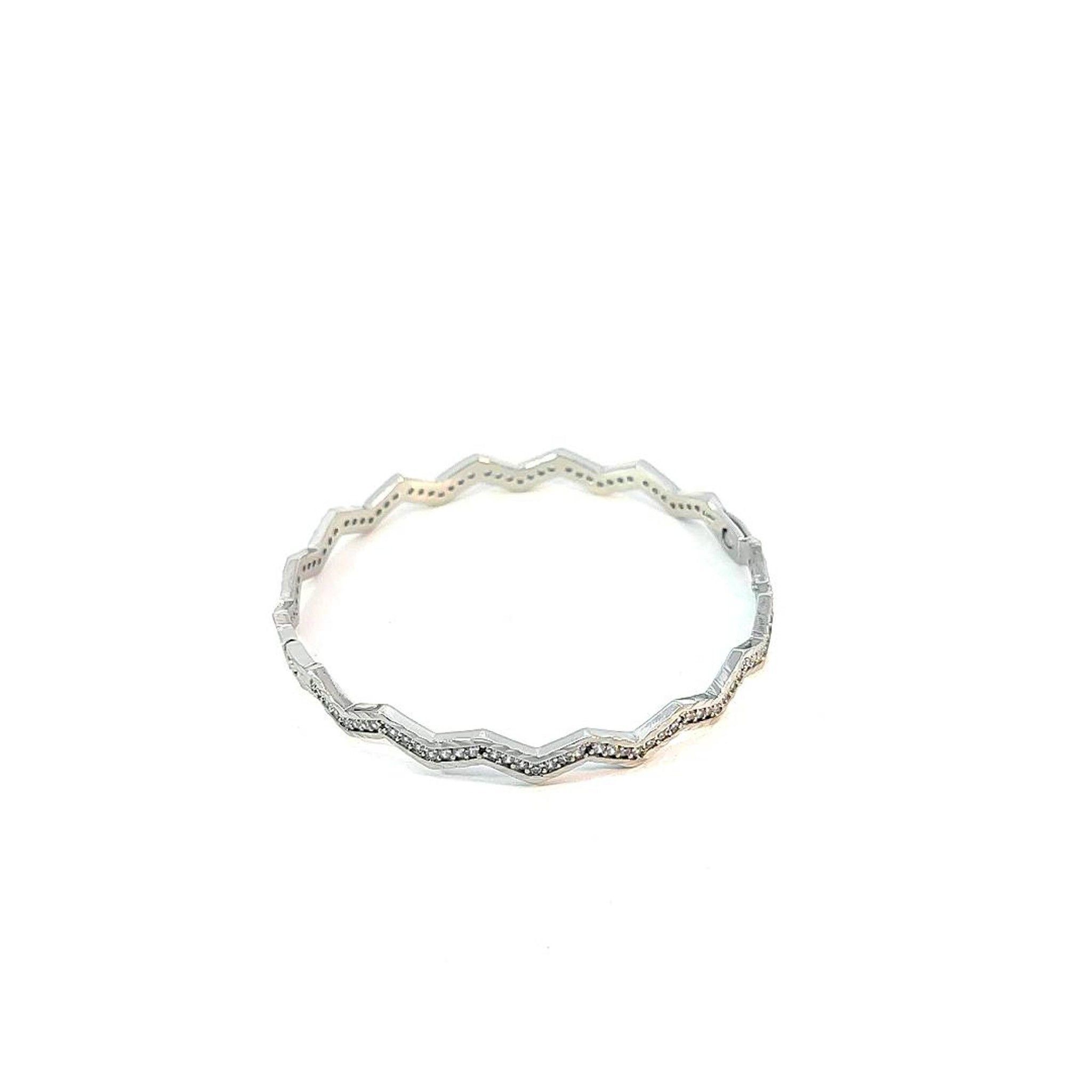 V199 Vòng tay nữ UHA, vòng gợn sóng lắc tay bền màu thiết kế cao cấp sáng lấp lánh Phụ Kiện Cao Su Móc Khoá