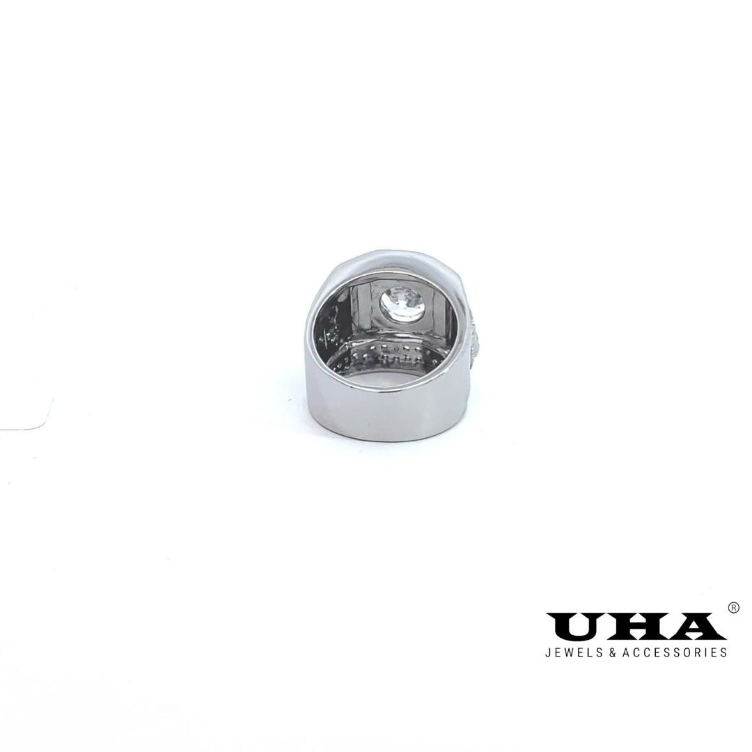 Nhẫn nam N0000 thiết kế sang trọng đính đá CZ cao cấp sáng lấp lánh UHA