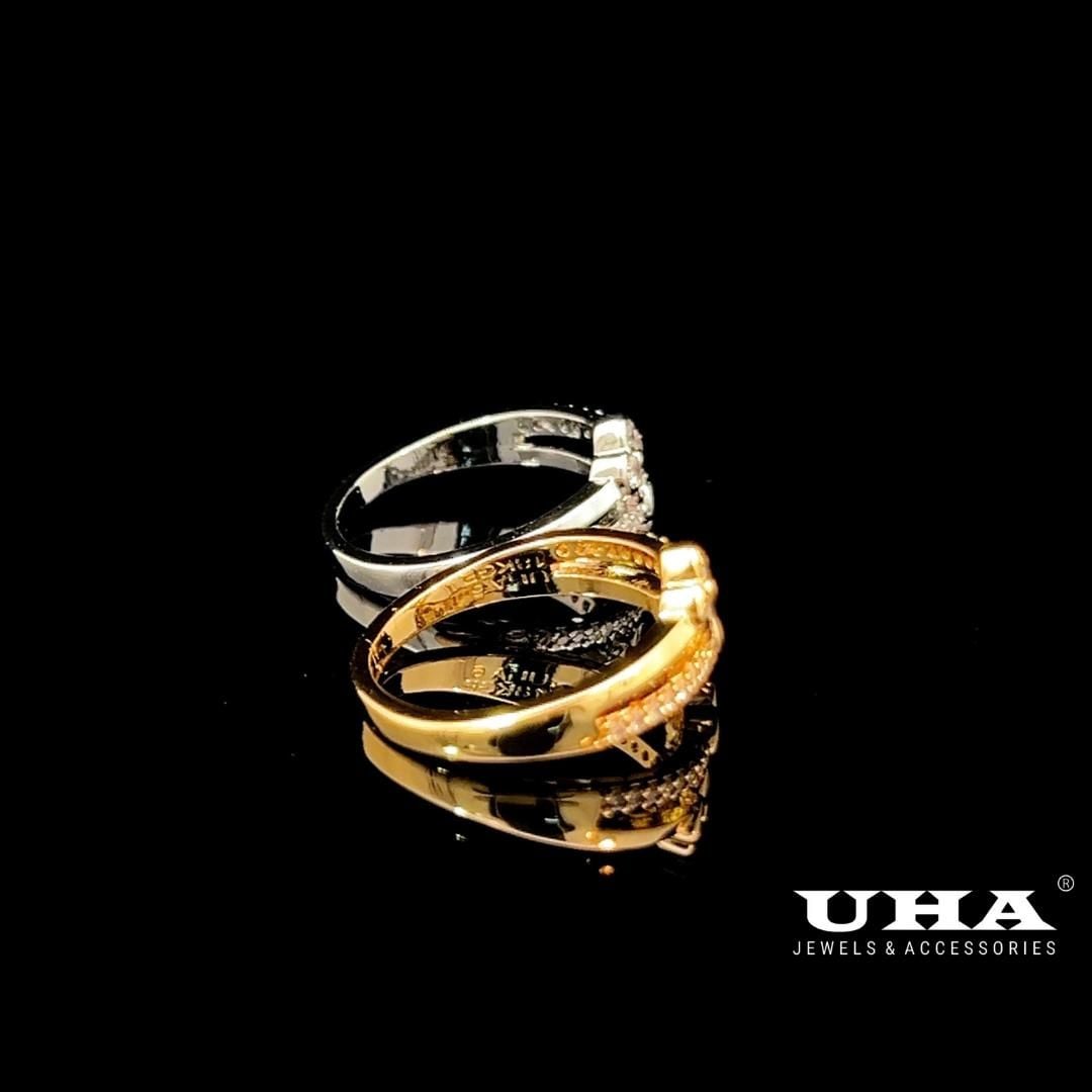 N1248 Nhẫn nữ đính đá CZ cao cấp thiết kế cá tính nhẹ nhàng UHA