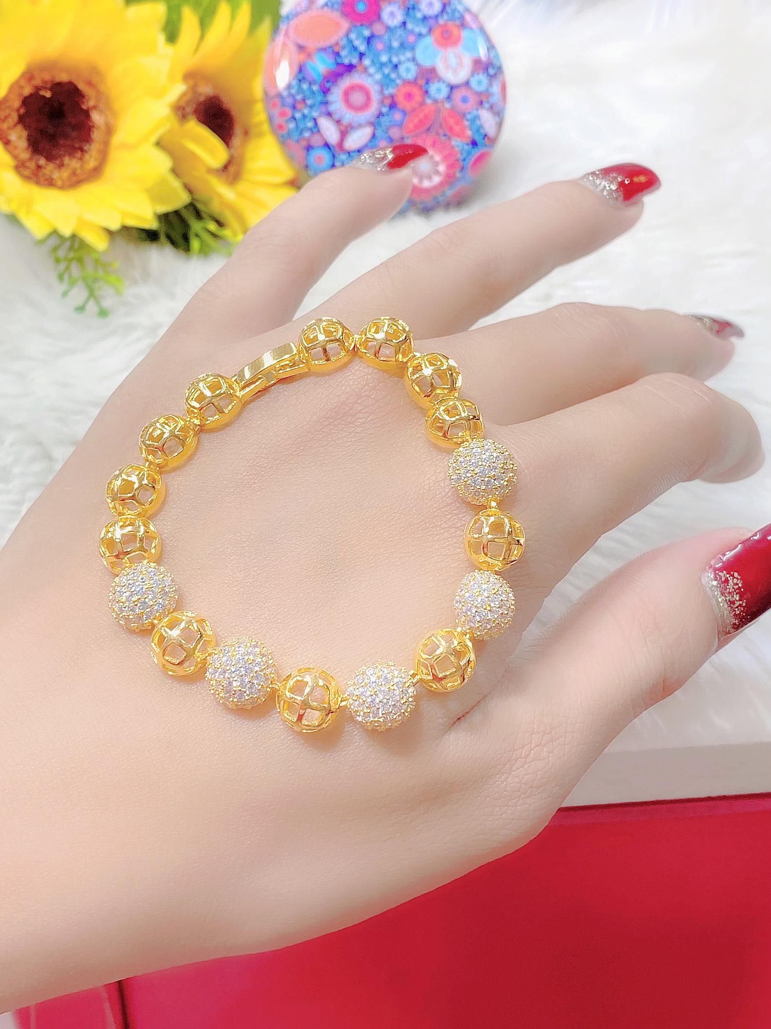 L459 Lắc Tay Nữ kiểu trái châu  Sang Trọng UHA Phụ Kiện