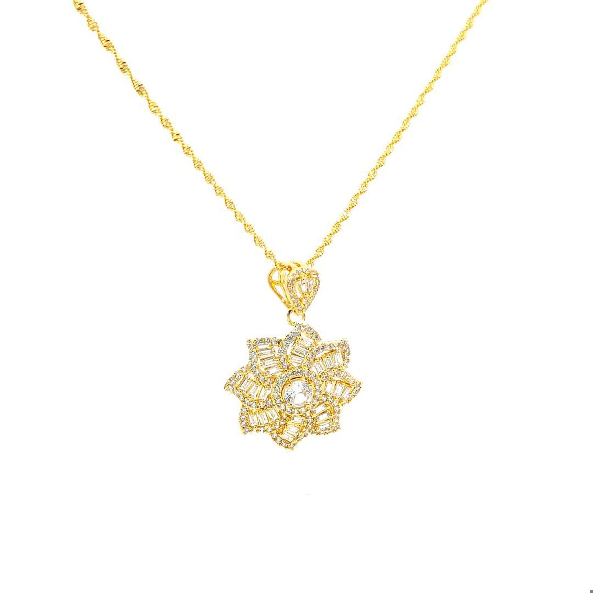 M1540 - Mặt dây chuyền nữ mạ vàng kiểu dáng sang trọng (Không kèm dây) Women Trang Sức