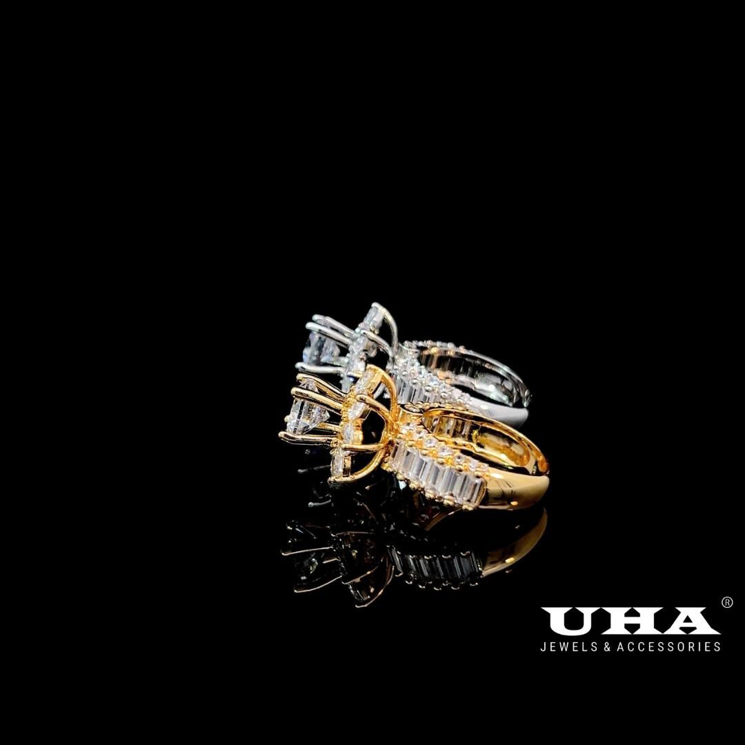 N1271 Nhẫn nữ đính đá Cz cao cấp sáng lấp lánh UHA